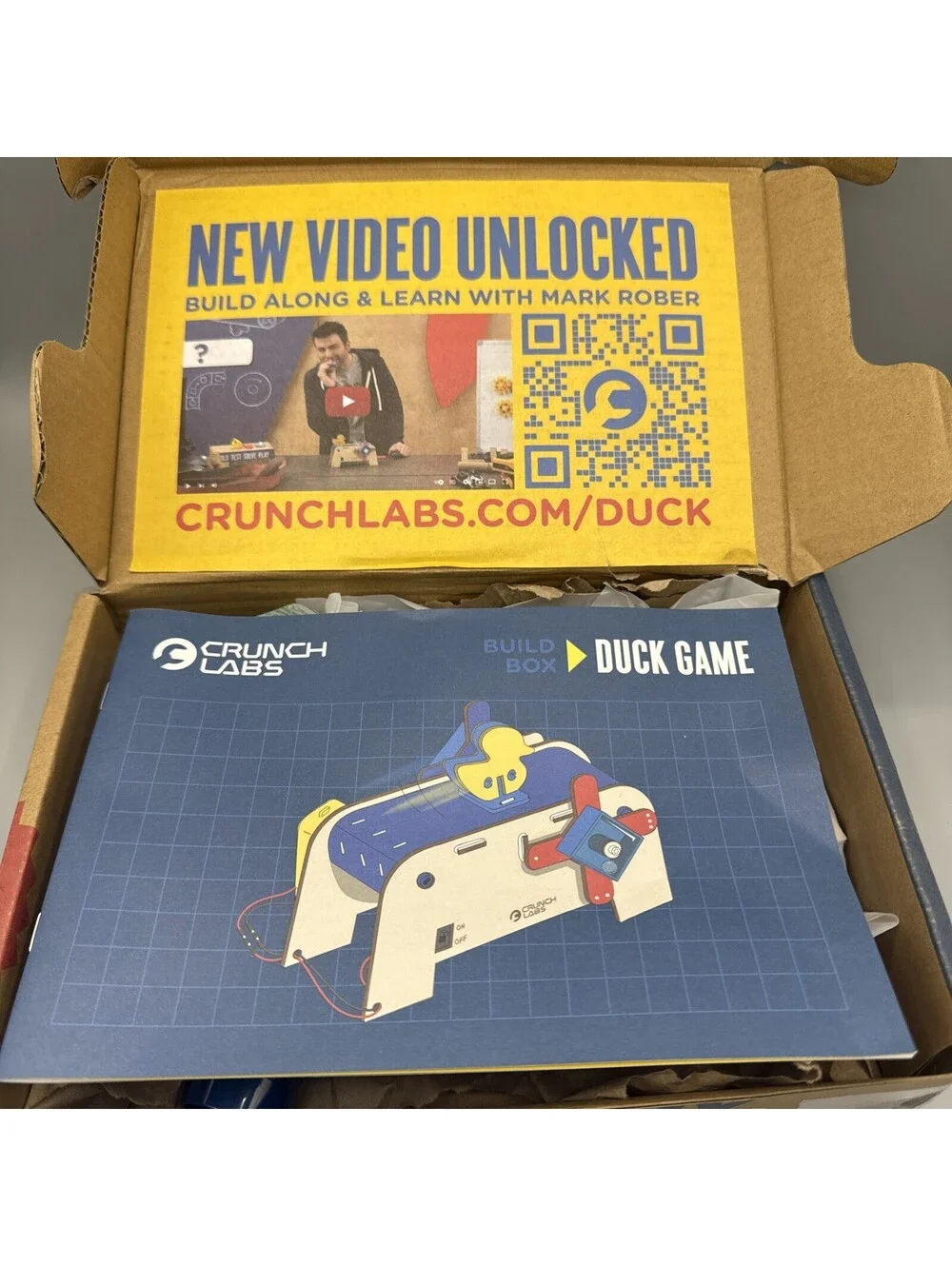 Crunch Labs Build Box by Mark Rober Year 1: Duck Game Unbuilt Open Box